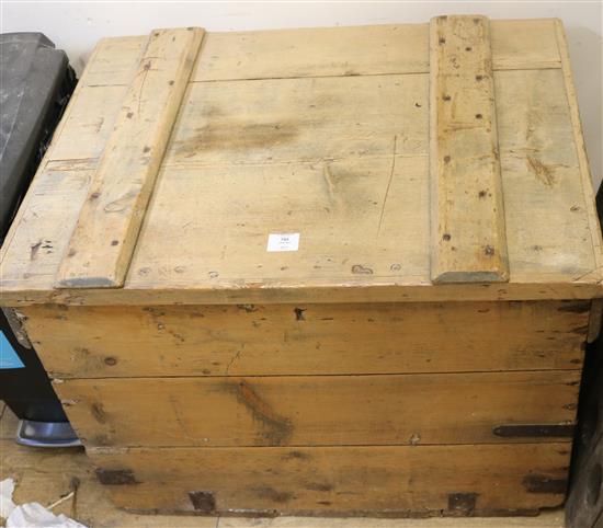 A pine box W.80cm